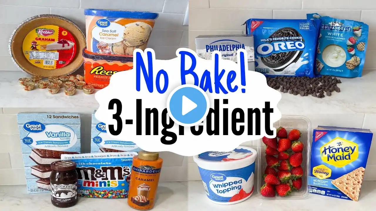 5 Crazy Easy NO-BAKE Desserts with Just 3 Ingredients (So Fun & Delicious!) | Julia Pacheco