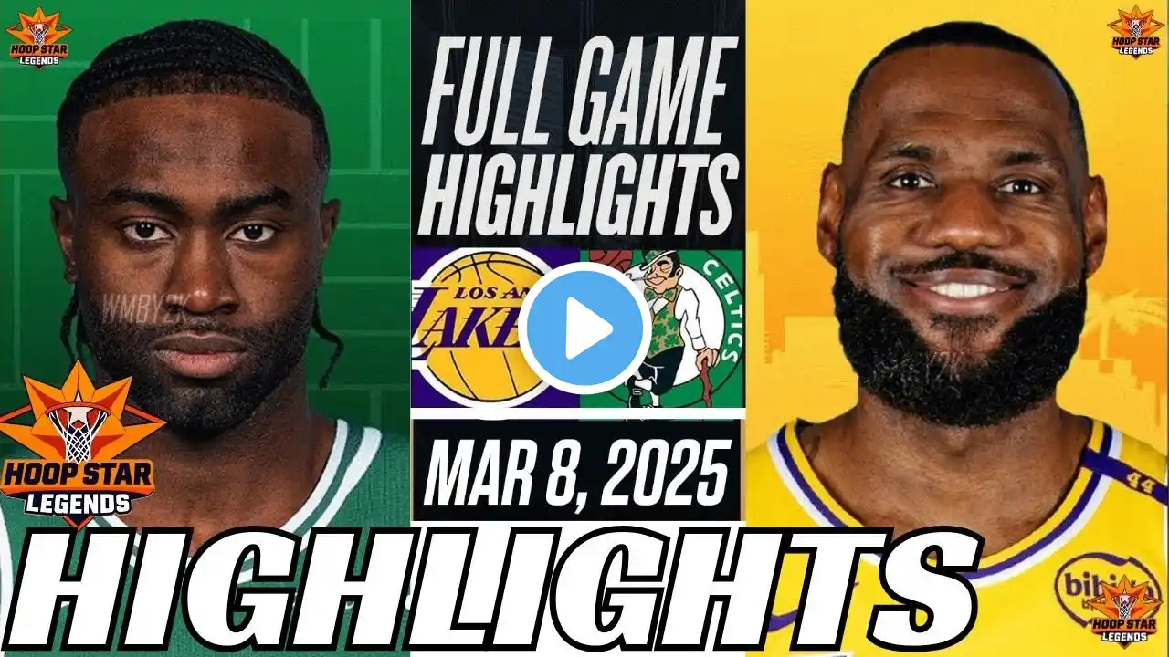 " LAKERS vs CELTICS | Epic Showdown Highlights | March 8, 2025 | NBA 2K25 "