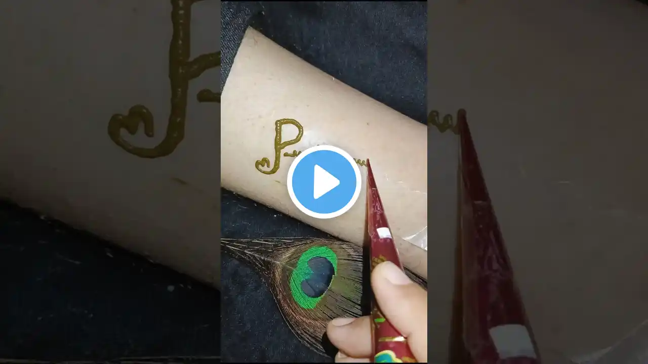 Best couple tattoo letter P💞P  / mehndi design tattoo letter PP #mehndi #mehndidesign #short #video