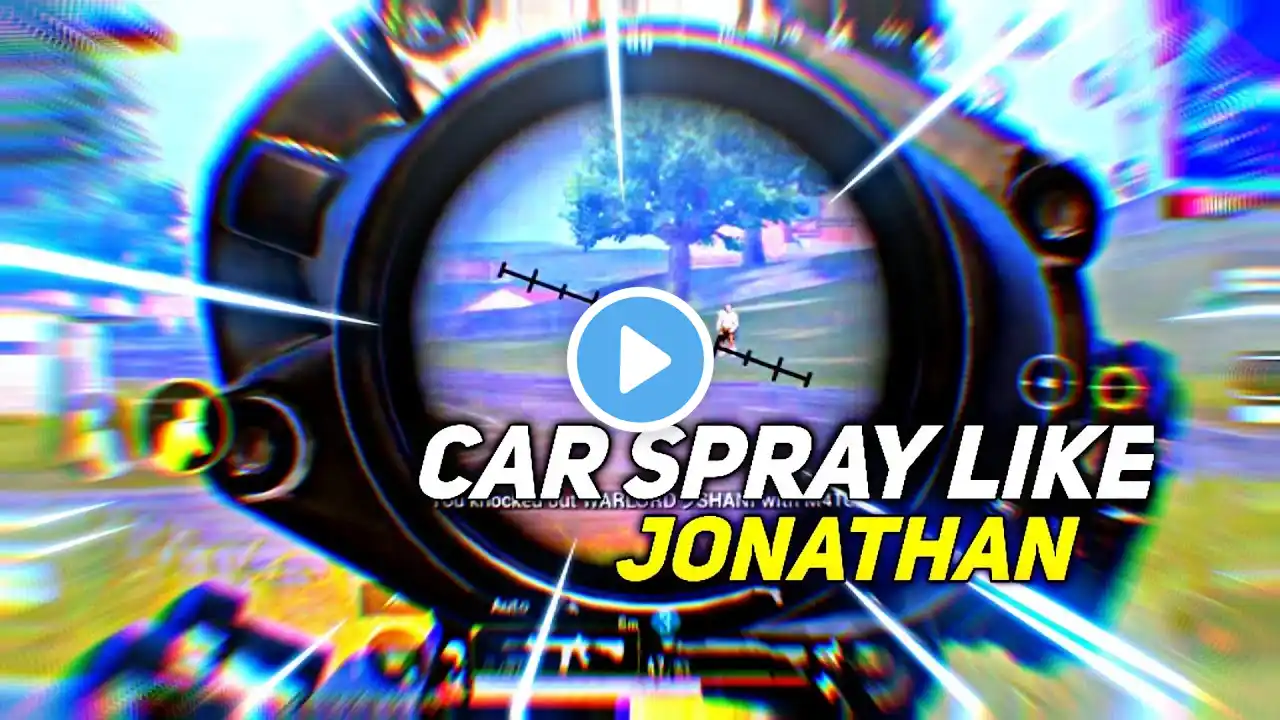 CAR SPRAY LIKE JONATHAN GAMING 🔥 BGMI MONTAGE 2 FINGER+GYROSCOPE