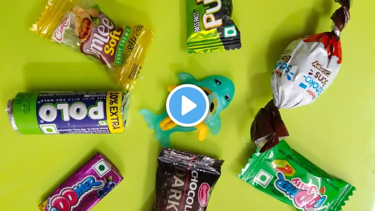Lot's of Candies KINDER joy Schoko bons chocolate unboxing satisfying video ASMR