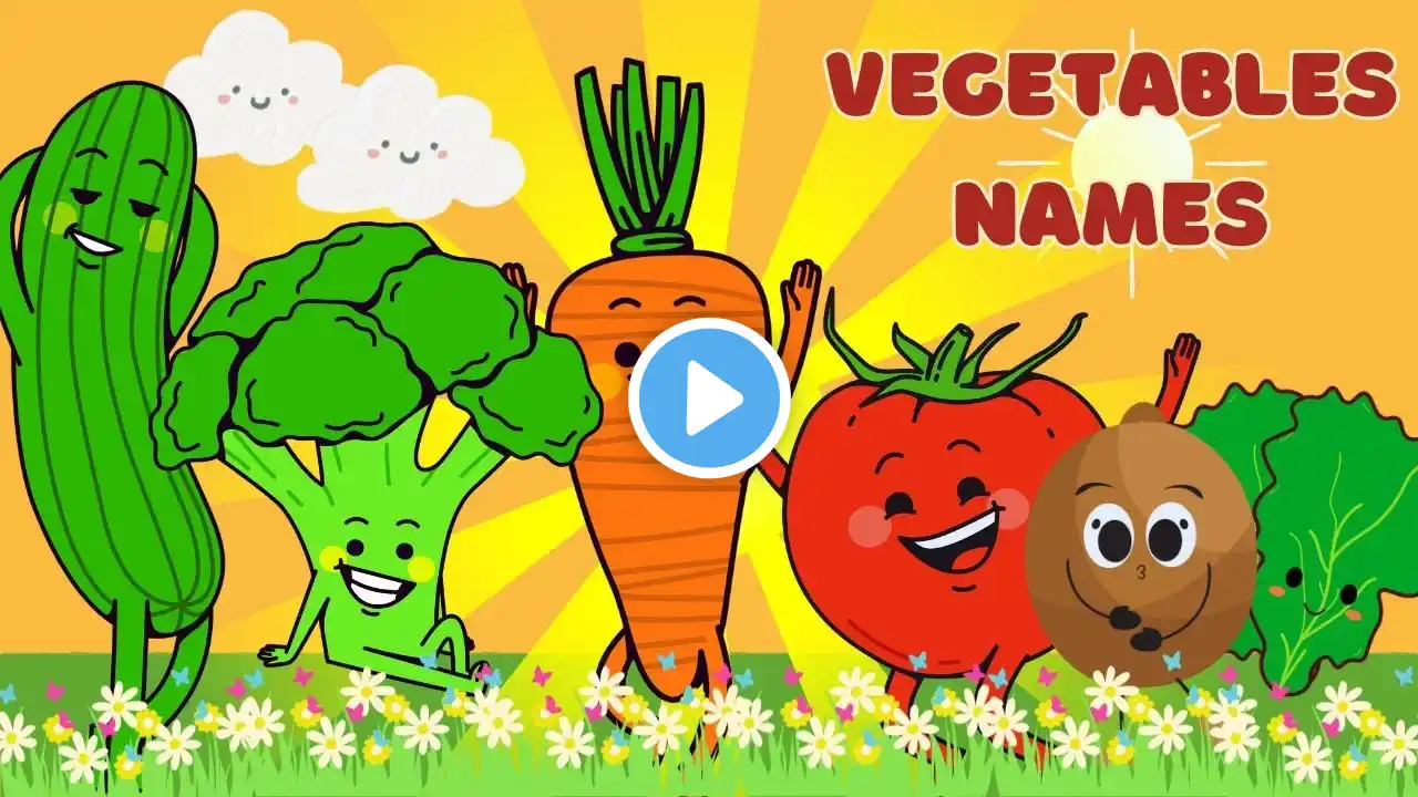 10 ENGLISH VEGETABLES NAME | VEGETABLES NAME IN ENGLISH | DIFFERENT TYPES OF VEGETABLES FOR KIDS