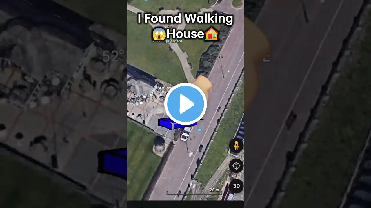 I Found Walking House 🏡😱 on Google maps and Google Earth 🌎 #shots #hrbro #hrgoogleearth