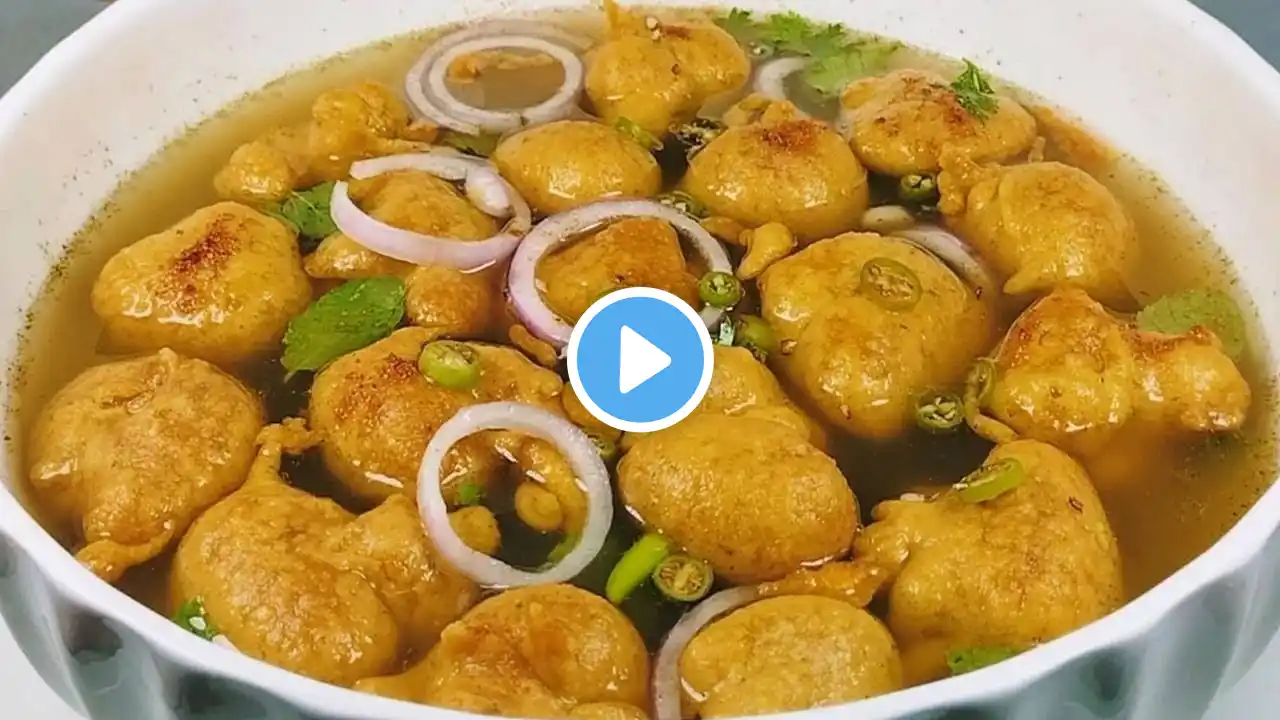 Chatpate Pani wali Phulki Recipe | Paani k Pakode | Ramzan Recipes | Cook with Farooq - Urdu / Hindi