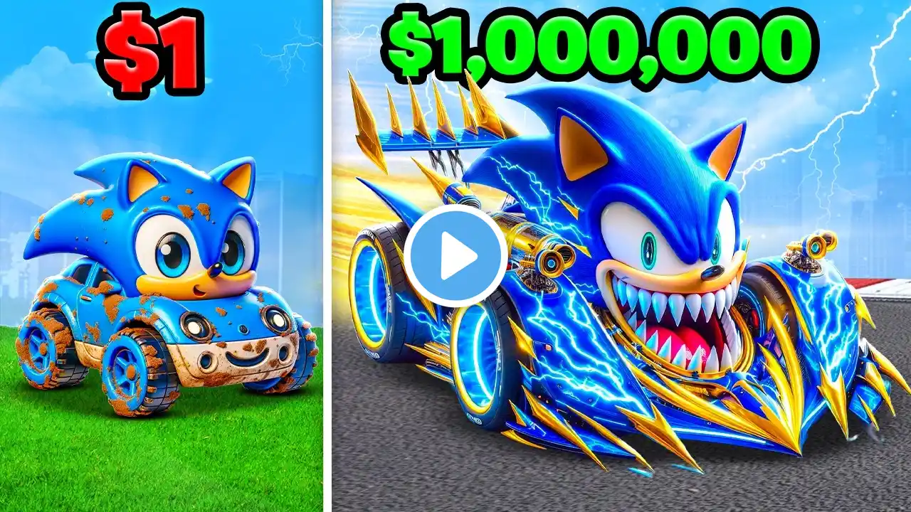 $1 To $1,000,000 GOD SONIC CAR In GTA 5!