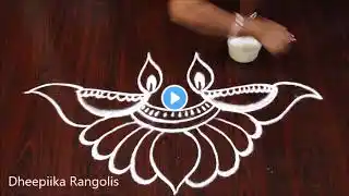 Beautiful New Rangoli Designs For festivals |Karthika masam muggulu /Beautiful Rangoli Designs