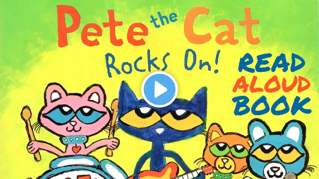 🎸😂🥁 Pete the Cat Rocks On | GoKidz | Read Aloud Book