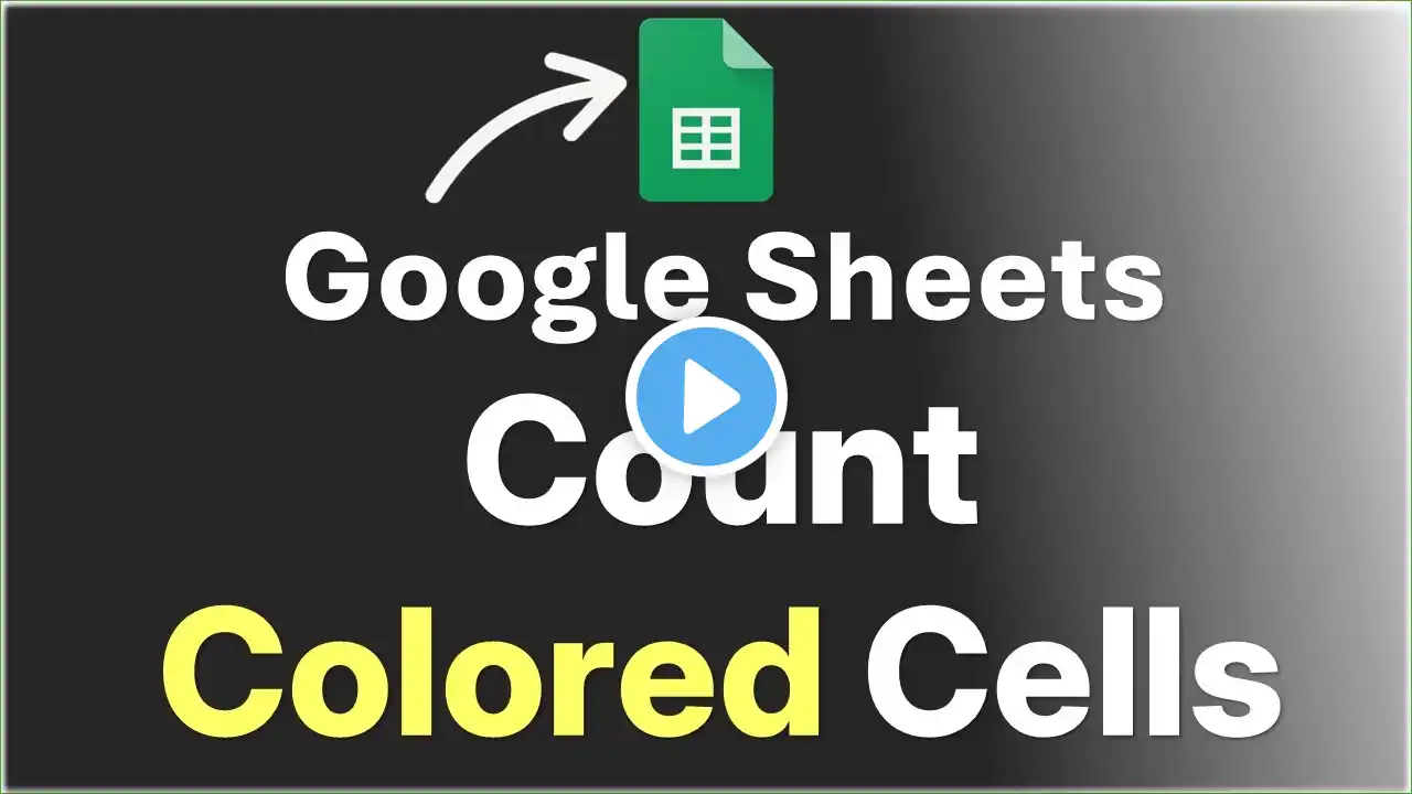 How to Count Colored Cells in Google Sheets