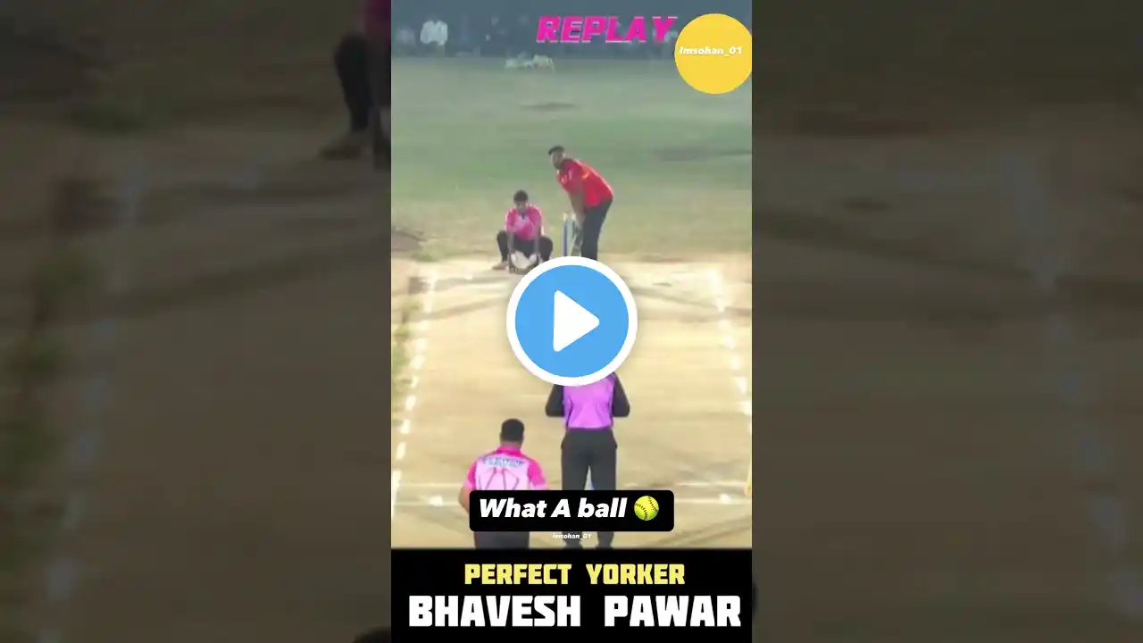 Perfect Yorker Like Bumrah #cricketlover #gramin #bhaveshpawar #trending #viralshorts #viralvideos