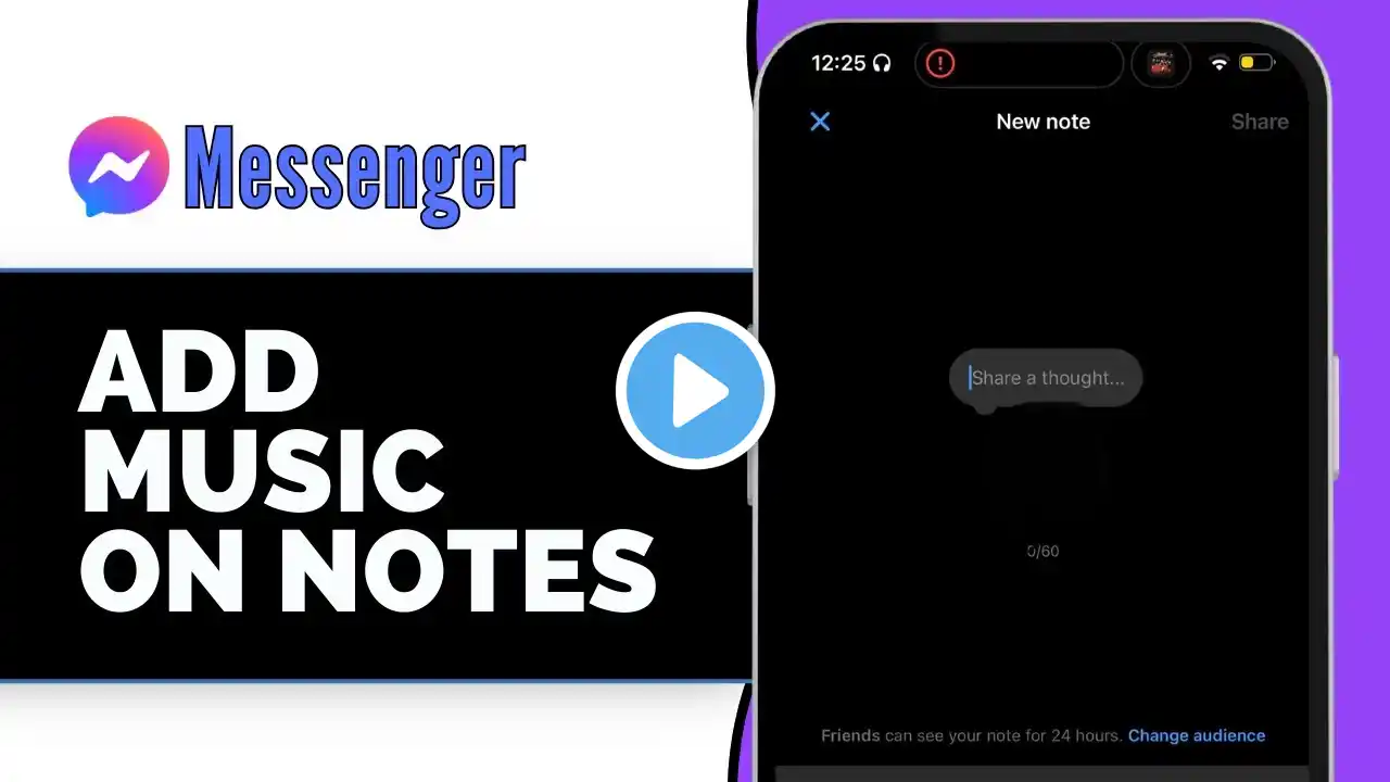 How To Add Music On Messenger Notes (2025)