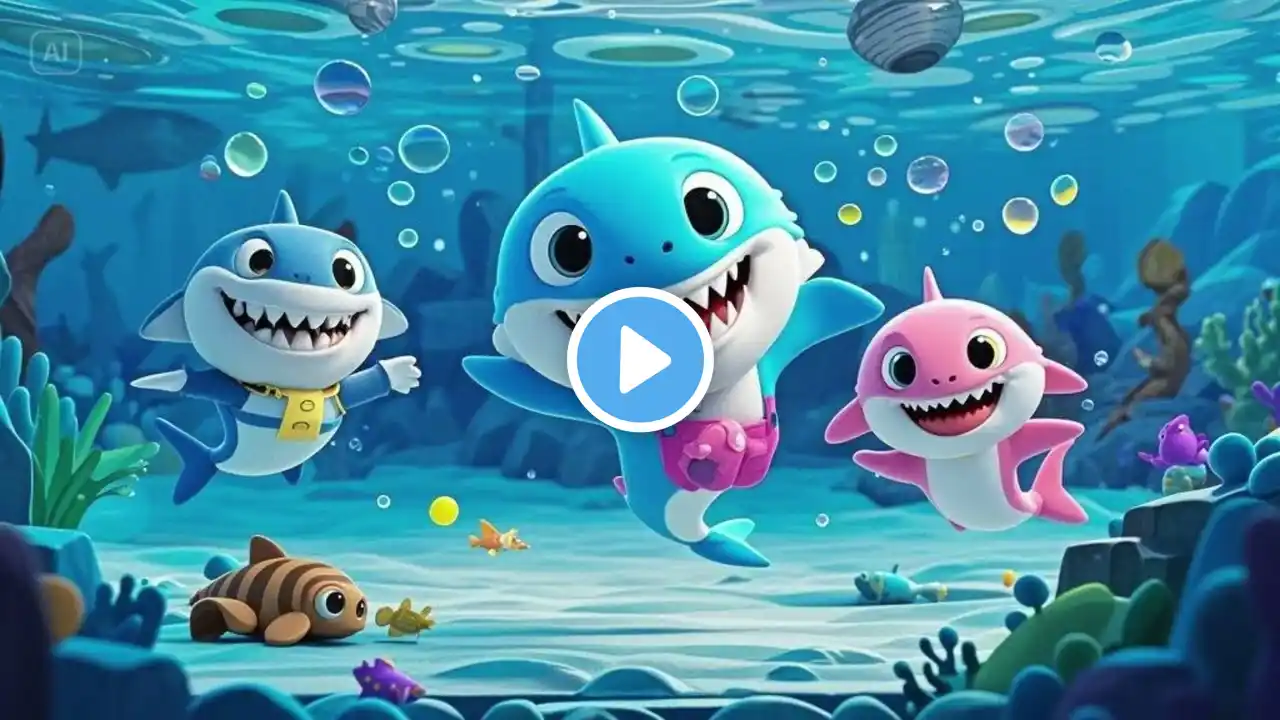 🦈🎶 Baby Shark’s Dance Along! | Fun Nursery Rhymes for Kids 🎉💃