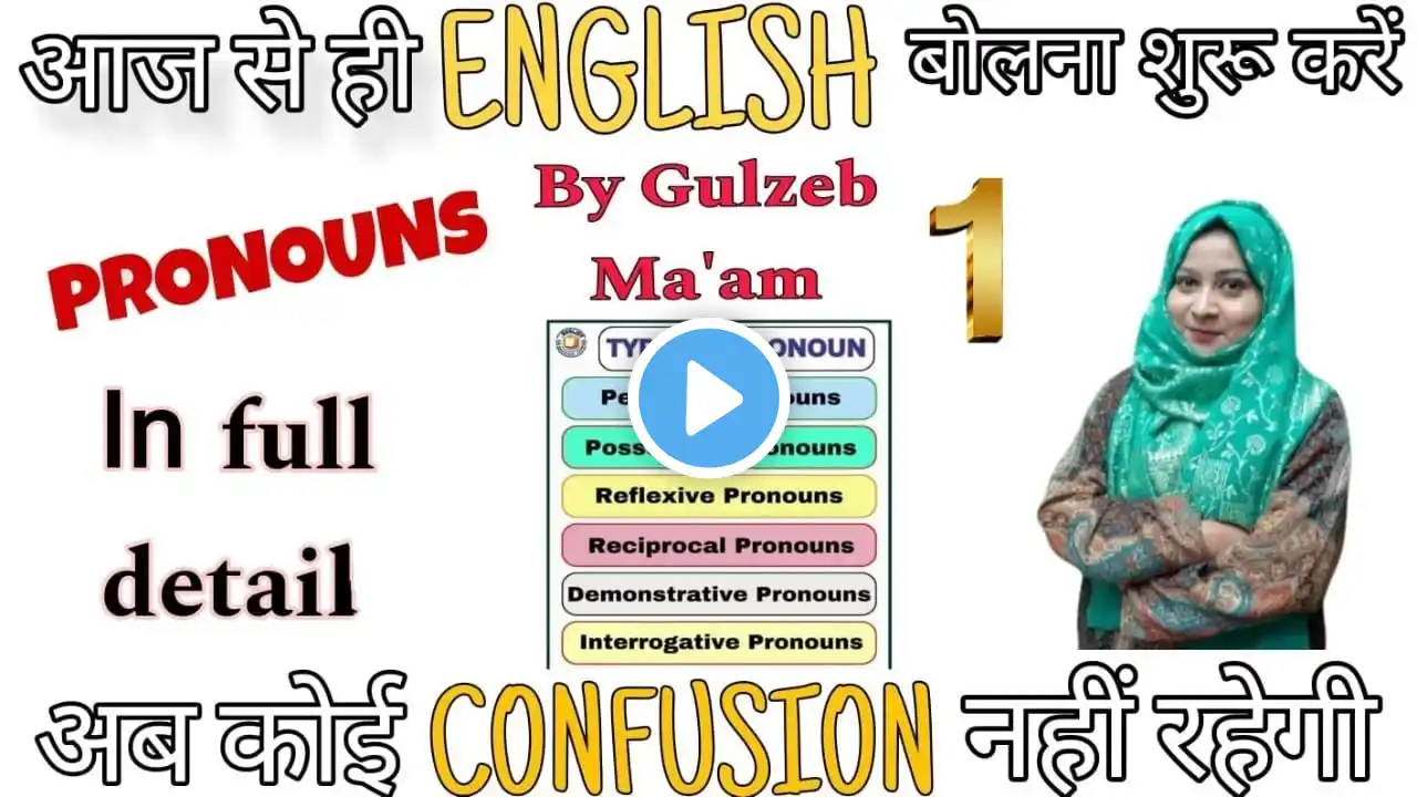 English Grammar |Class - 07| |Pronoun and Their Types | |by Gulzeb ma'am| |BTS Classes|