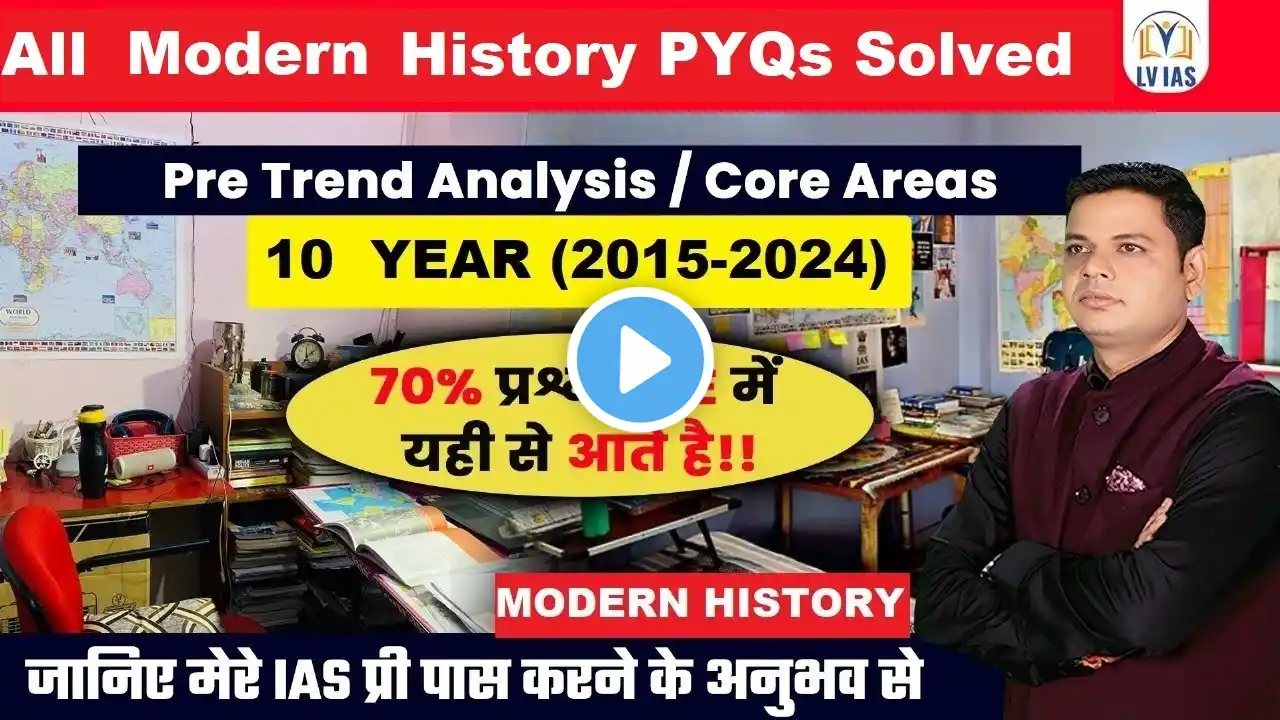 Complete Modern History Prelims PYQs in one Go!| STEP PYQ Session Modern History- Last 10 Years PYQs