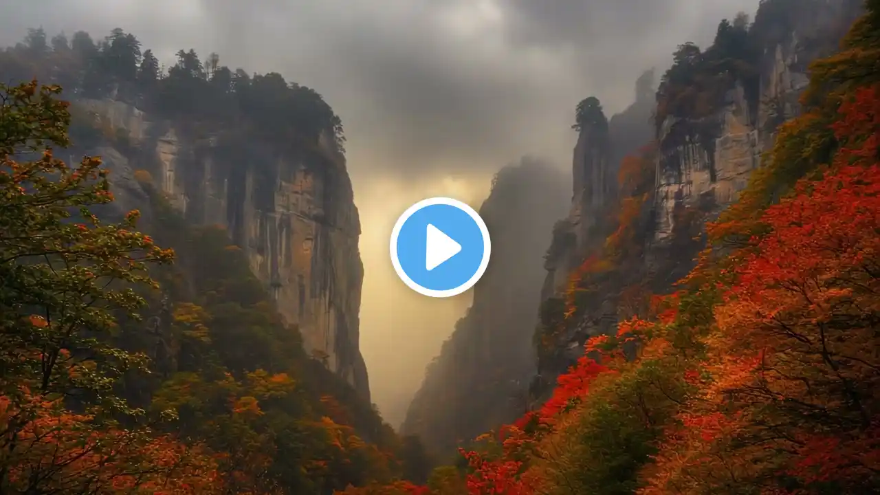 Soothing Rain & Distant Thunder in Forest Valley | Relax & Sleep Ambience