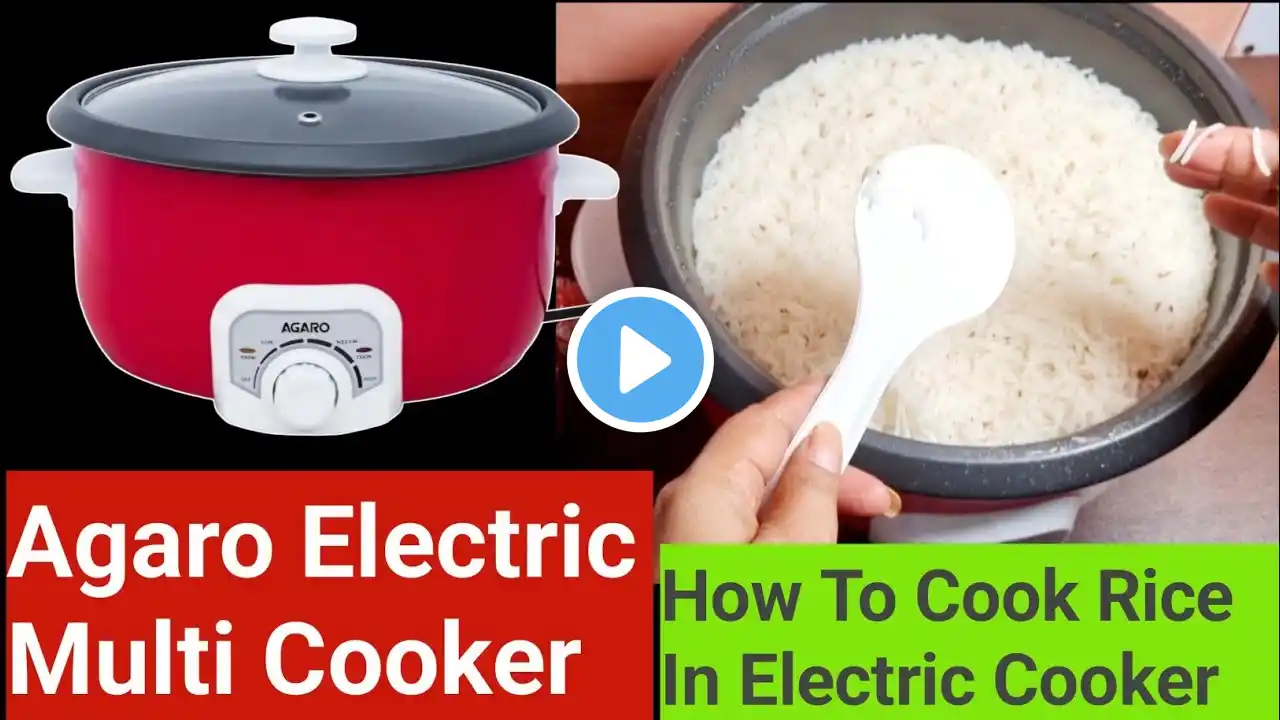 Agaro Electric Multi Cooker Unboxing, Review And Demo | How To Cook Rice In Electric Cooker