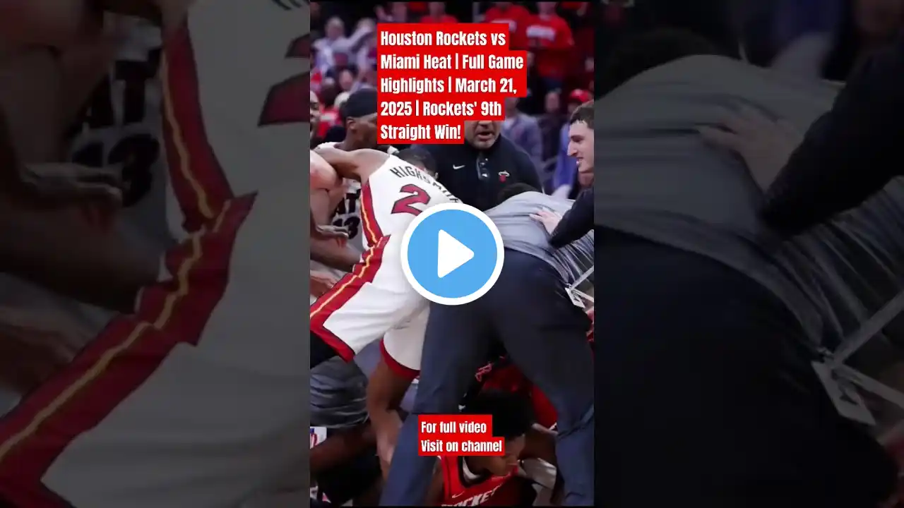 Houston Rockets vs Miami Heat | Full Game Highlights | March 21, 2025 | Rockets' 9th Straight Win!