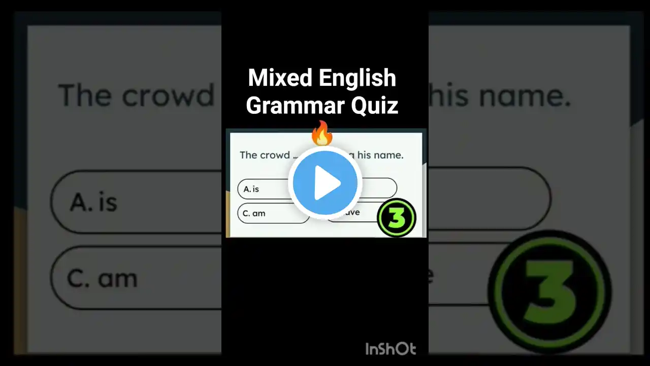Mixed English Grammar Quiz||Test Your grammar skills|| #quiz #shorts #shortsfeed #trendingshorts