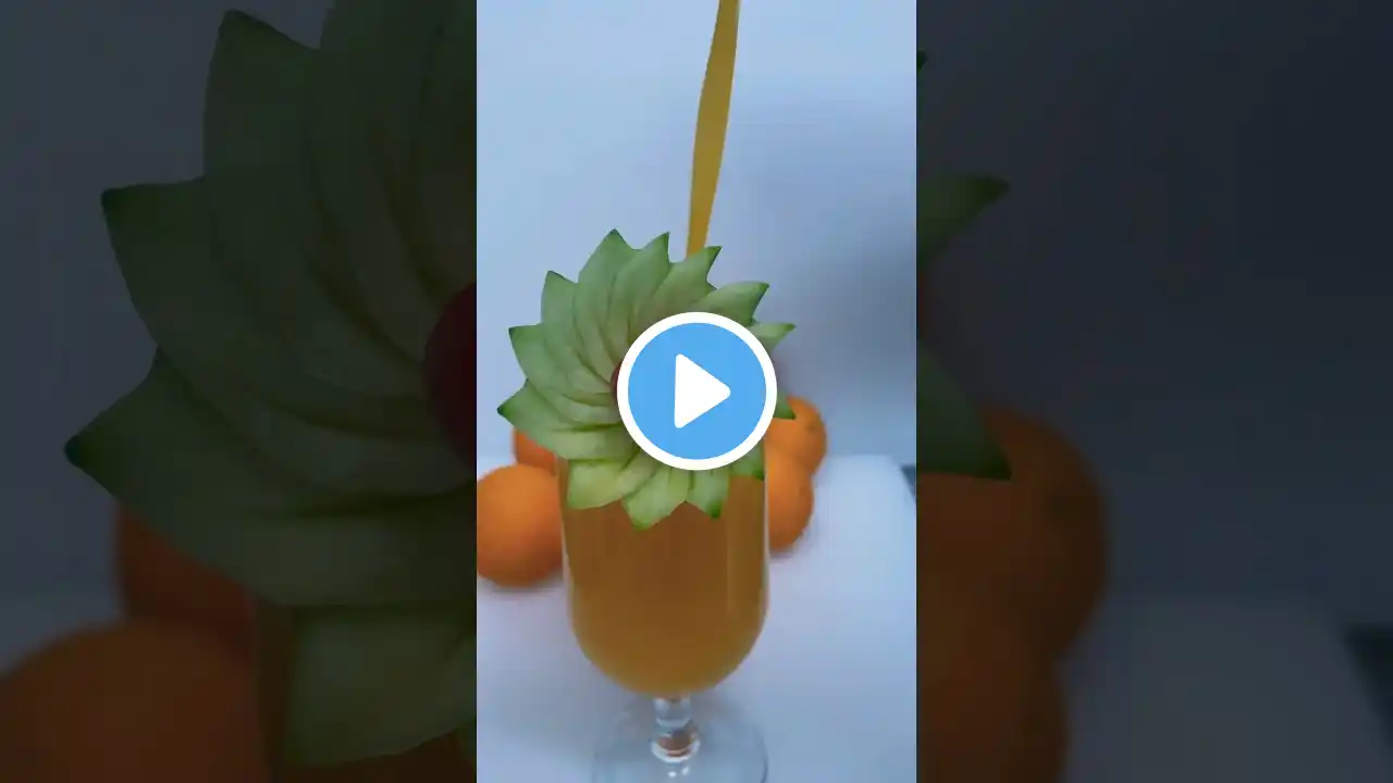 Amazing Fruit Cutting Skill | Christmas | Cocktail Garnish 🥰😱#shorts #fruit #youtubeshorts