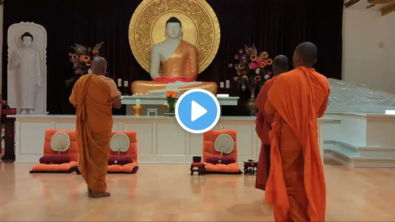 Evening Blessing program lankarama Buddhist temple!