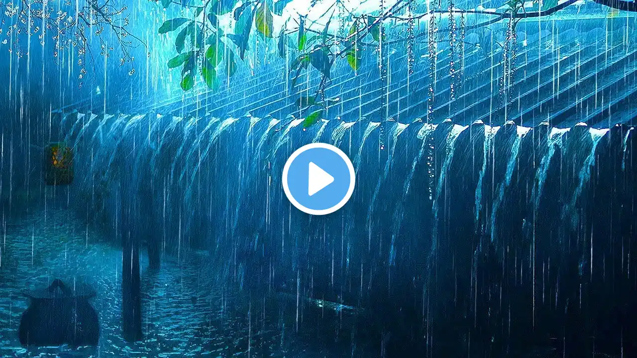 Soothing Relaxing Rain Sounds For Stress Relief - Peaceful In Foggy Forest, Rain Sound Natural