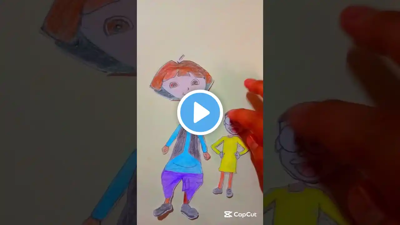 ghasitaram?🔥 and  patlu? head swap ♥️#littlesingham #motupatlu #cartoon #art #shorts