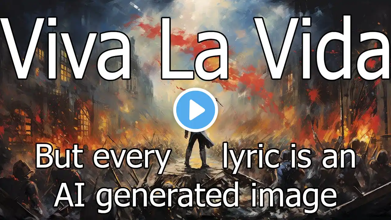 Viva La Vida - But every lyric is an AI generated image (Coldplay)