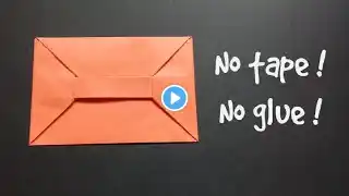 Envelope Making Paper [Without Tape Glue and Scissors] at Home