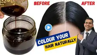 100 % Natural Colour For Soft Glossy and silky Hair | White Hair To Black Hair Naturally