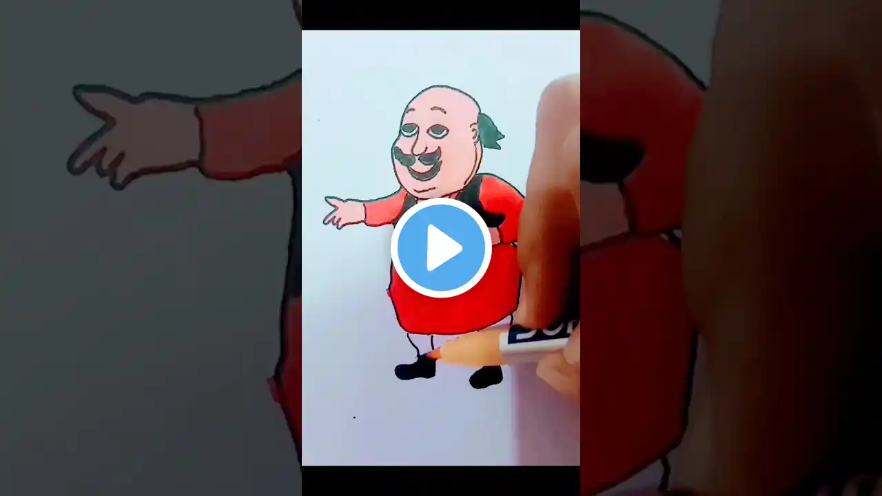 motu🎨 #motupatlu #satisfying #painting #video #shorts