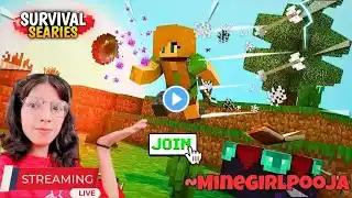 MINE GIRL Pooja  is live! 🔴🪄 Minecraft Survival #minecraft #gaming #shortsfeed #shorts #shortslive