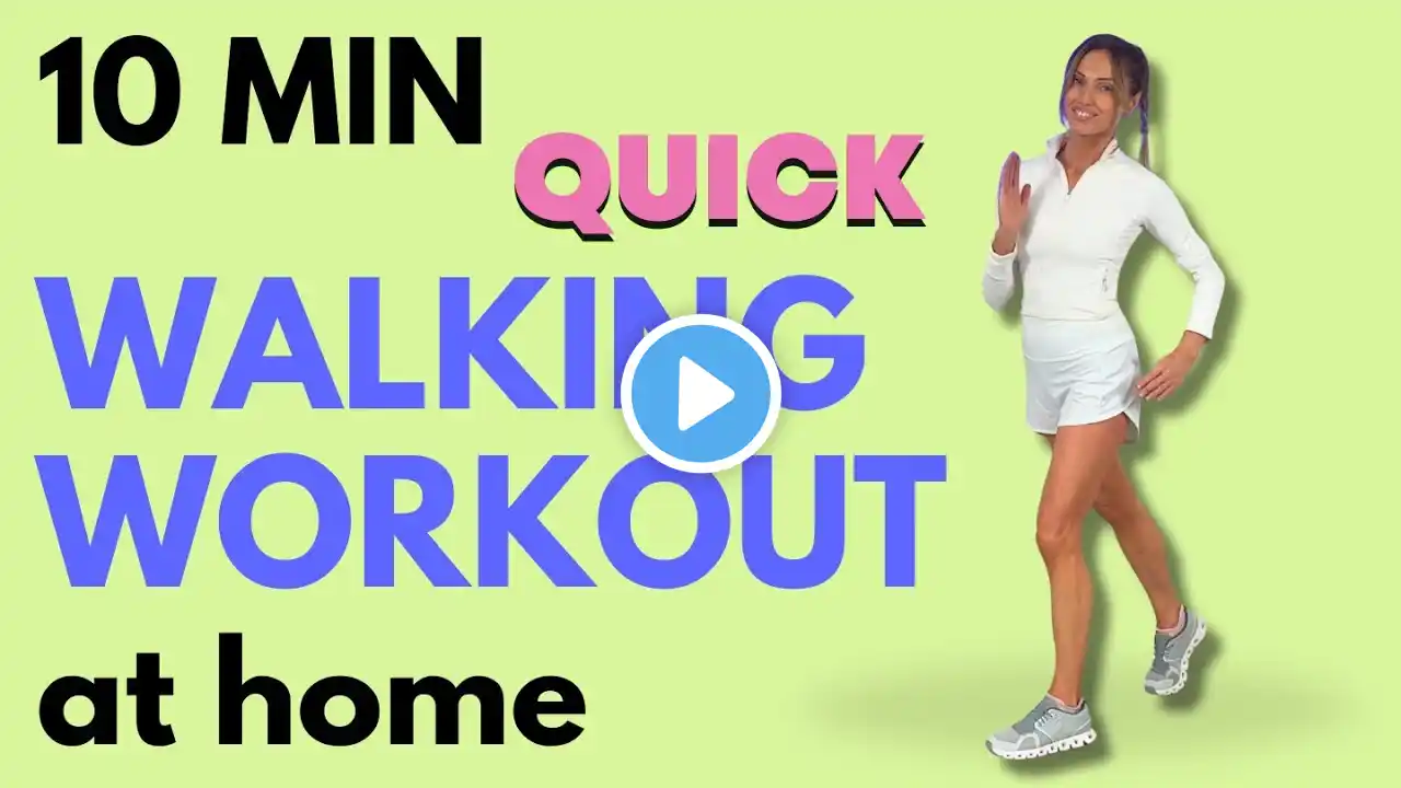 Walking Workout 🔥 10 Minute Walk at Home - LISS Cardio | Low Intensity Steady State Cardio