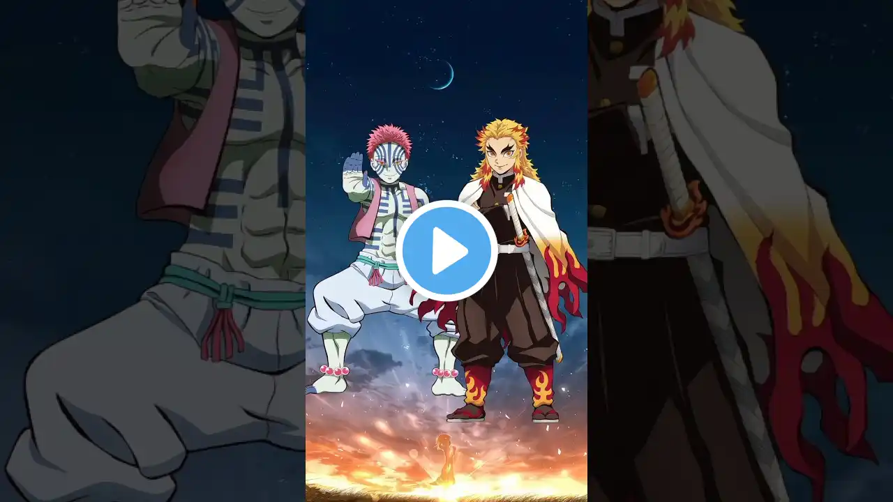 Akaza vs Hashira & Tanjiro vs Uzumaki #naruto #demonslayer #viral #shorts
