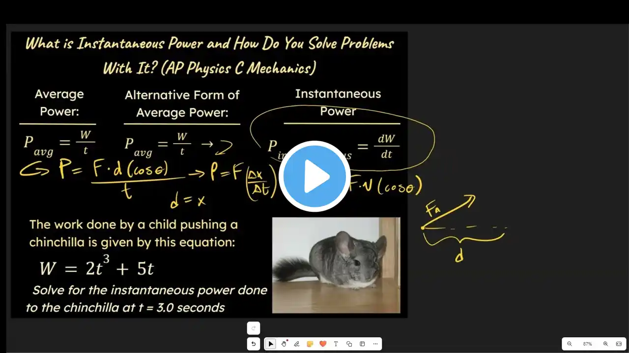 What is Instantaneous Power, and How Do You Solve Problems With It? (AP Physics C Mechanics)