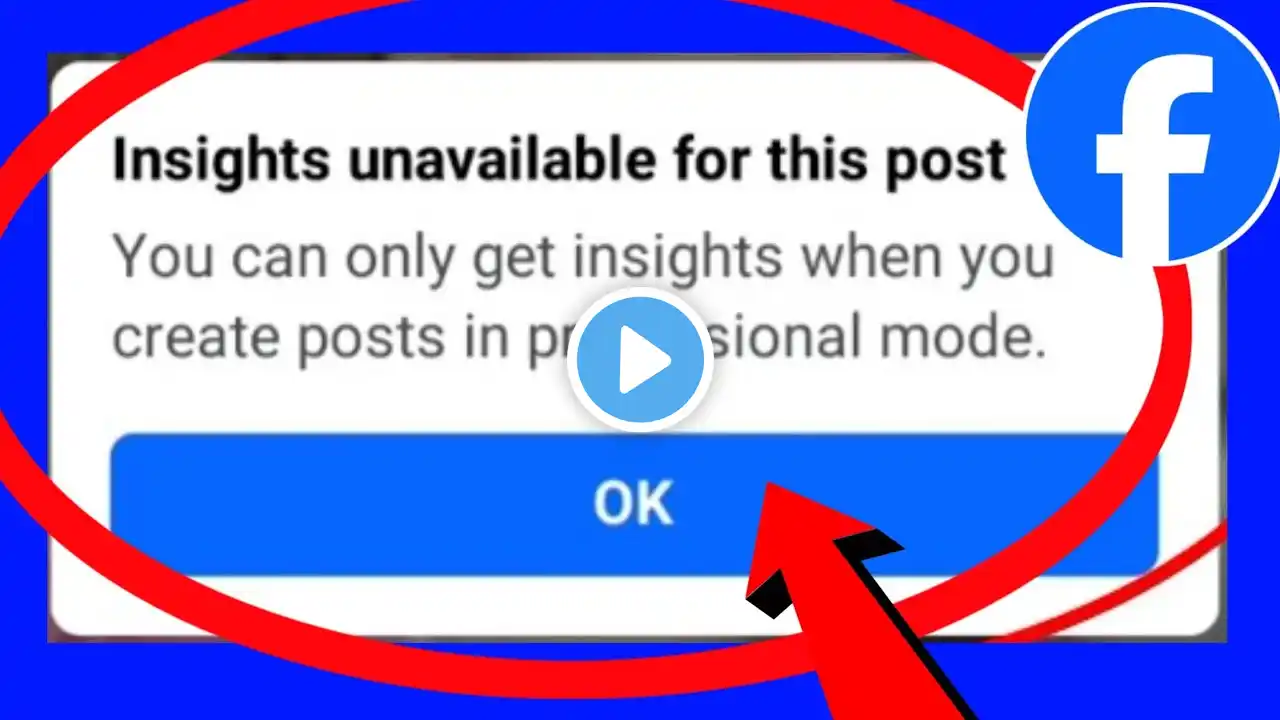 Facebook Video Insights Unavailable | Boost Unavailable Facebook Page