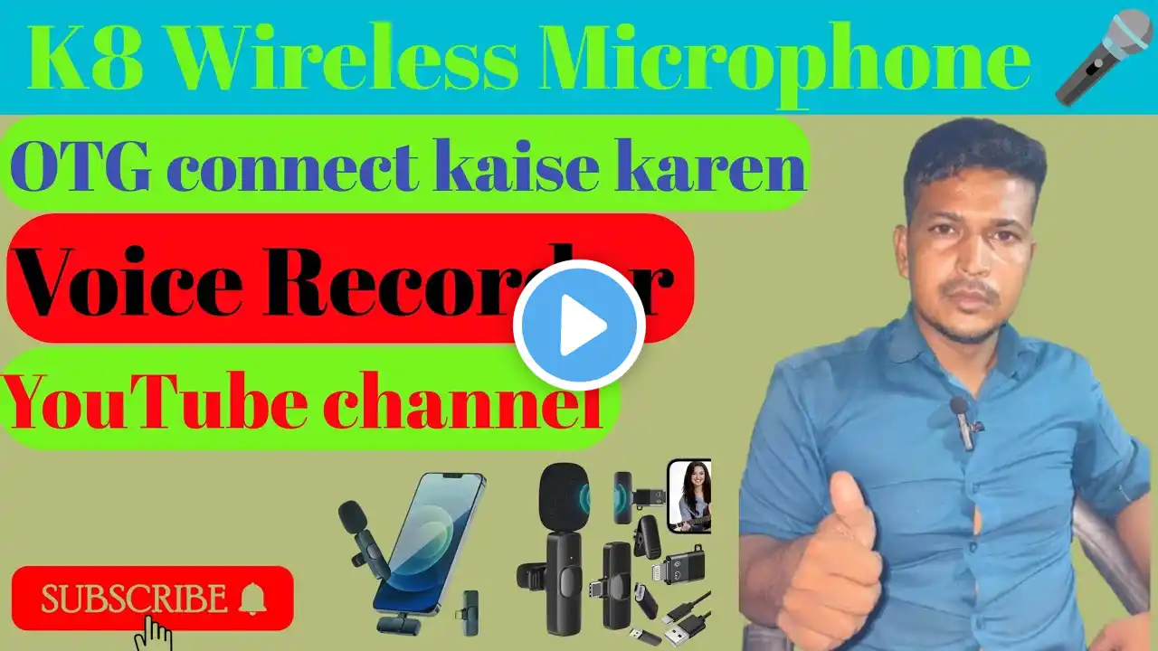 K8 Wireless Microphone 🎤🎙️ l TOG connected kere kare l best voice