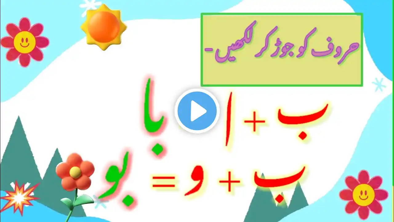 Learn Urdu Alphabets and Words | Urdu Alphabets Learning  | Urdu Phonics Sounds | Urdu Haroof