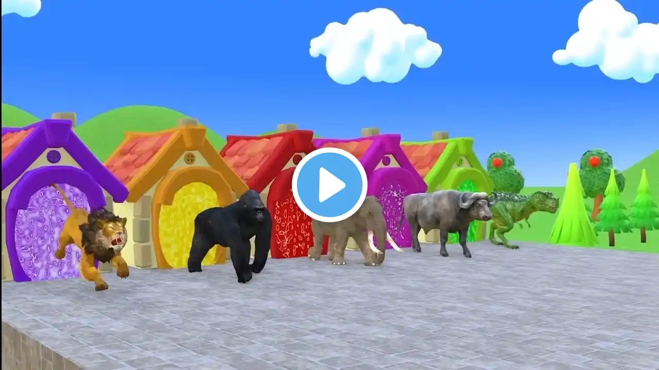 #animation #fountaincrossinganimaltransformation #dinosaurPaint & Animals Cow,Rabb#fountaincrossing