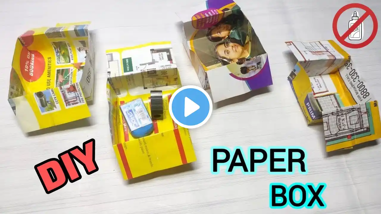 HOW TO MAKE A PAPER BOX THAT OPENS AND CLOSES | EASY PAPER TRANSFORMING BOX MAKING STEP BY STEP |