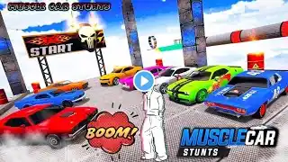 Impossible GT Car Stunt Racing Simulator - Muscle Car Mega Tracks Races 3D - Android GamePlay #6