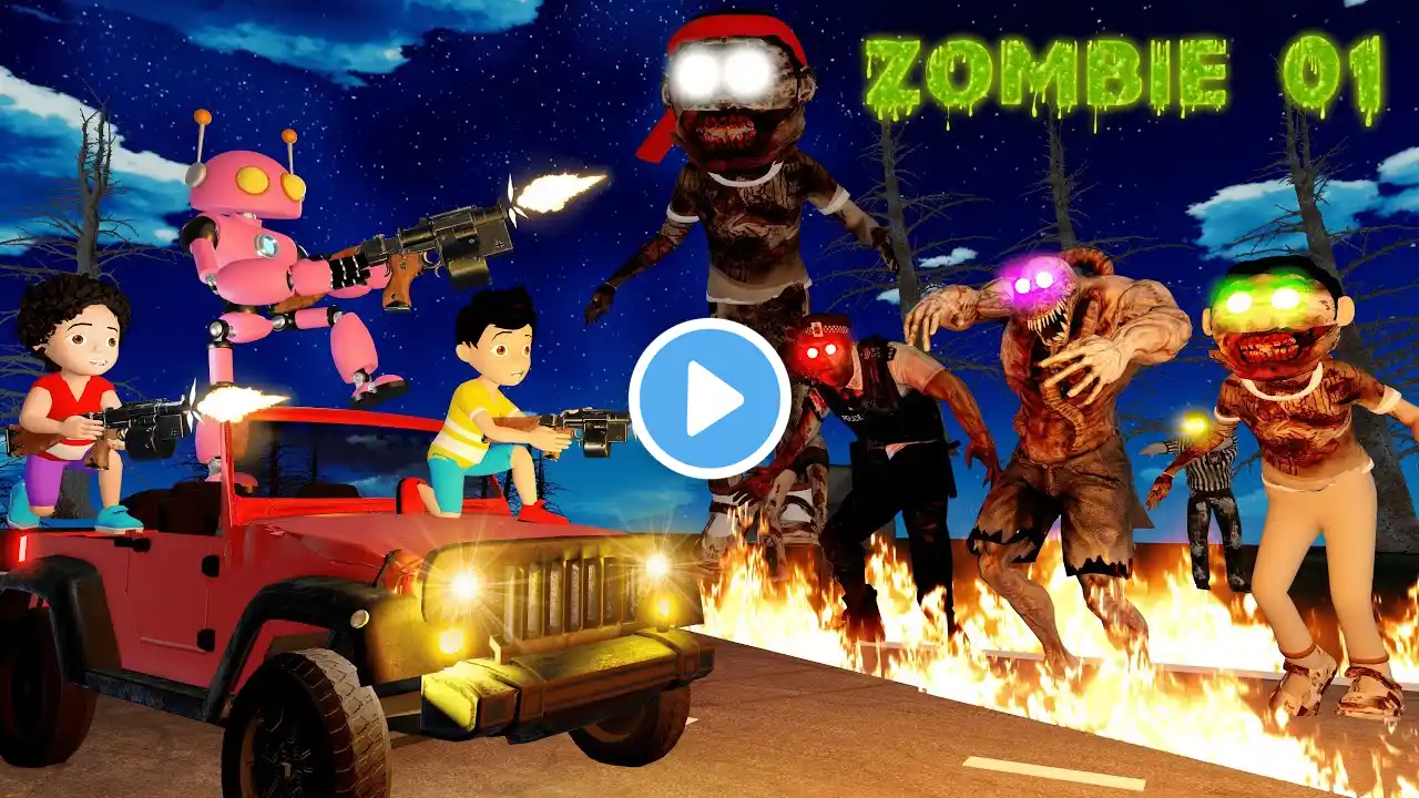 Rohan Robot Aur Zombie Wala Cartoon Part 1 | Tinu Ki Shaitani | Pagal Beta | Desi Comedy Video