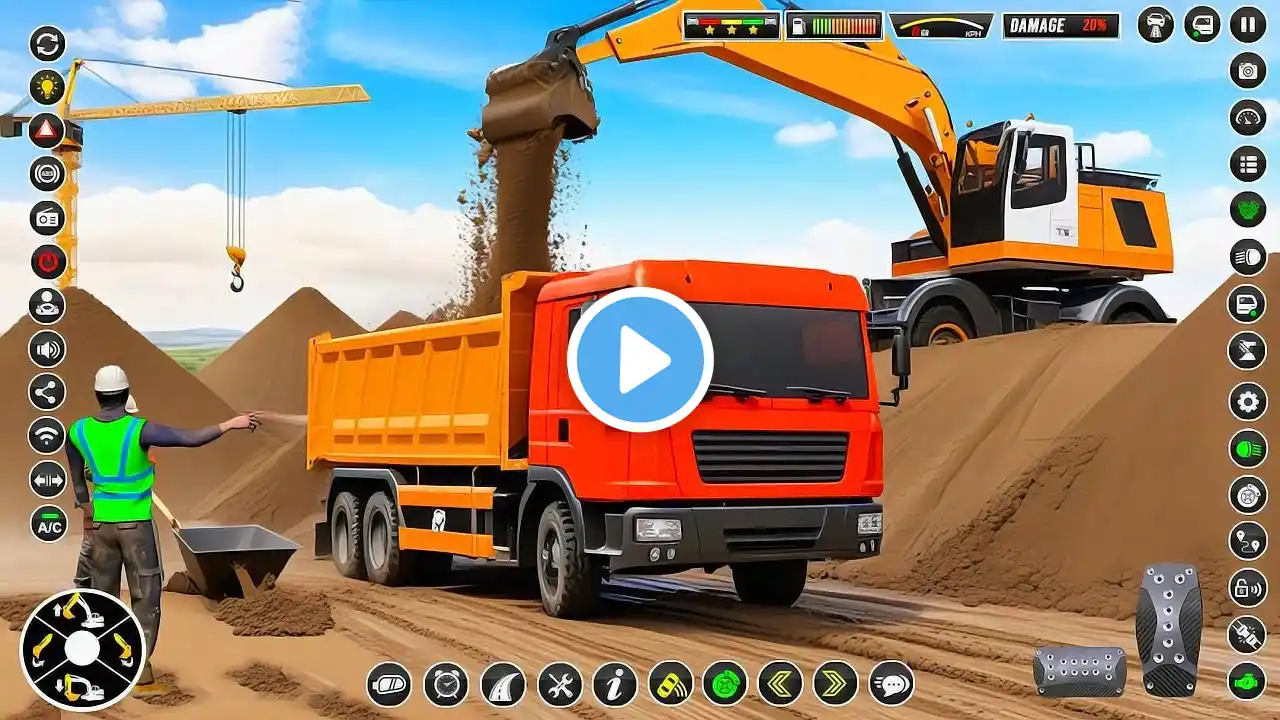 New City Road Construction Simulator game - Construction 3D Game - Android Gameplay