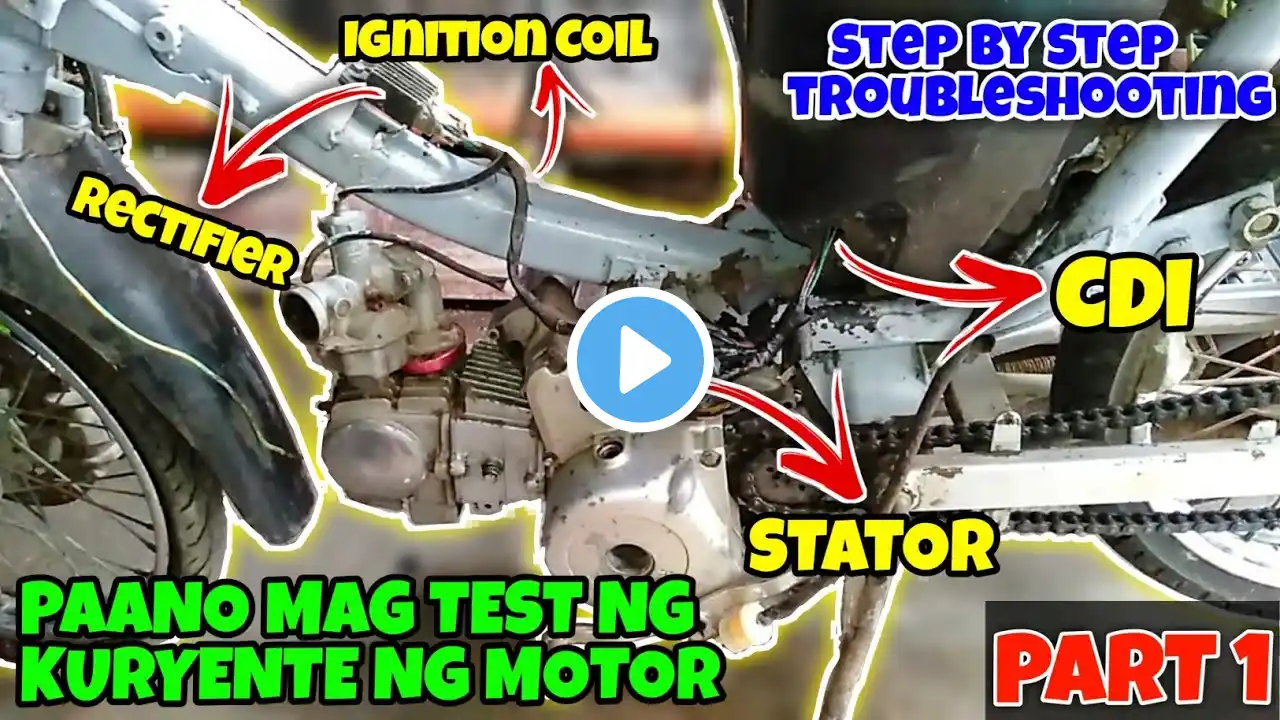 PAANO MAG TEST NG KURYENTE NG MOTOR | STATOR,CDI, REGULATOR AT IGNITION COIL | MOTOPOSH/SYM | PART 1