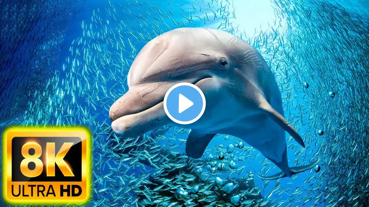 [NEW] 4HRS Stunning 8K Underwater Wonders - Relaxing Music | Coral Reefs, Fish & Colorful Sea Life