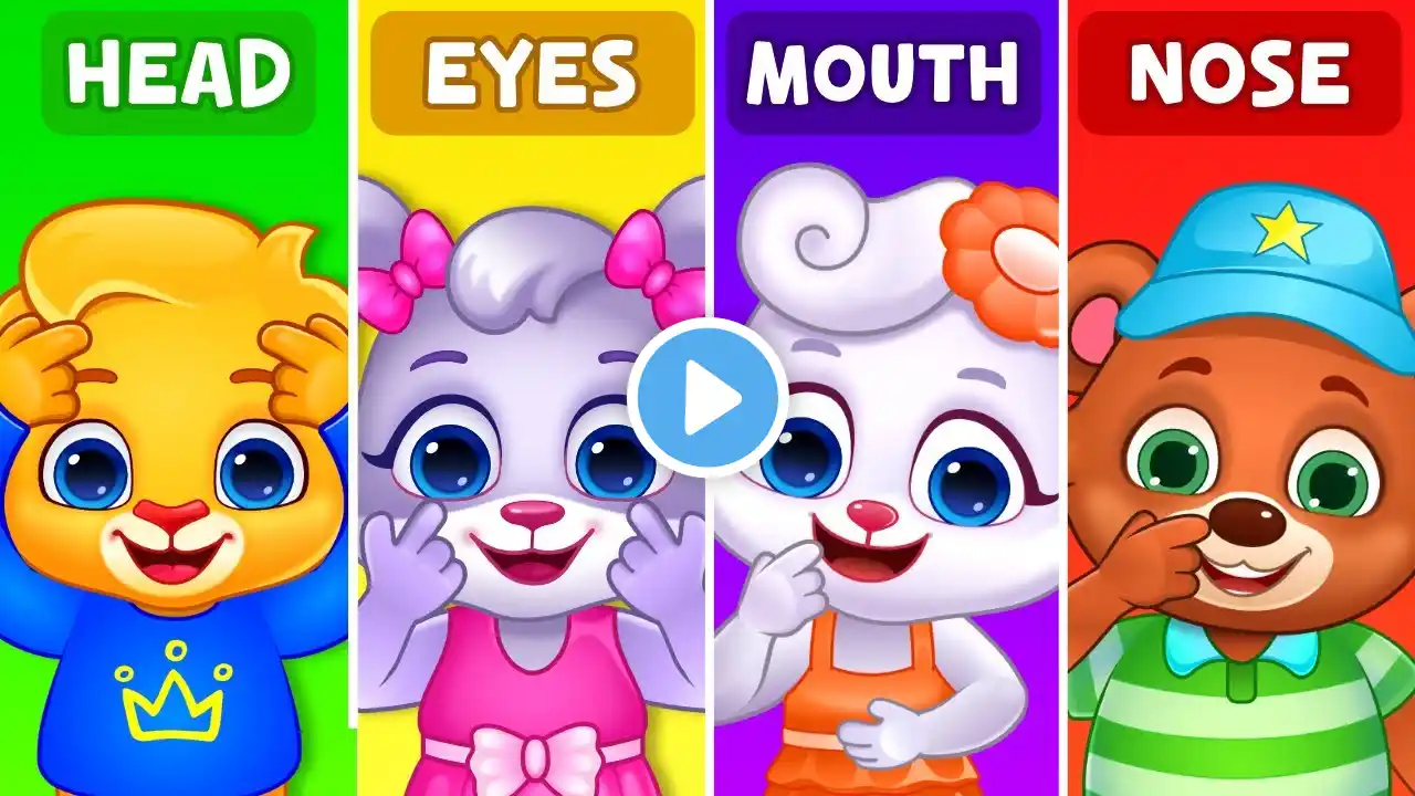 Body Parts for Kids | Learn Body Parts Hands, Eyes, Legs, Nose, Ears & More | Lucas & Friends