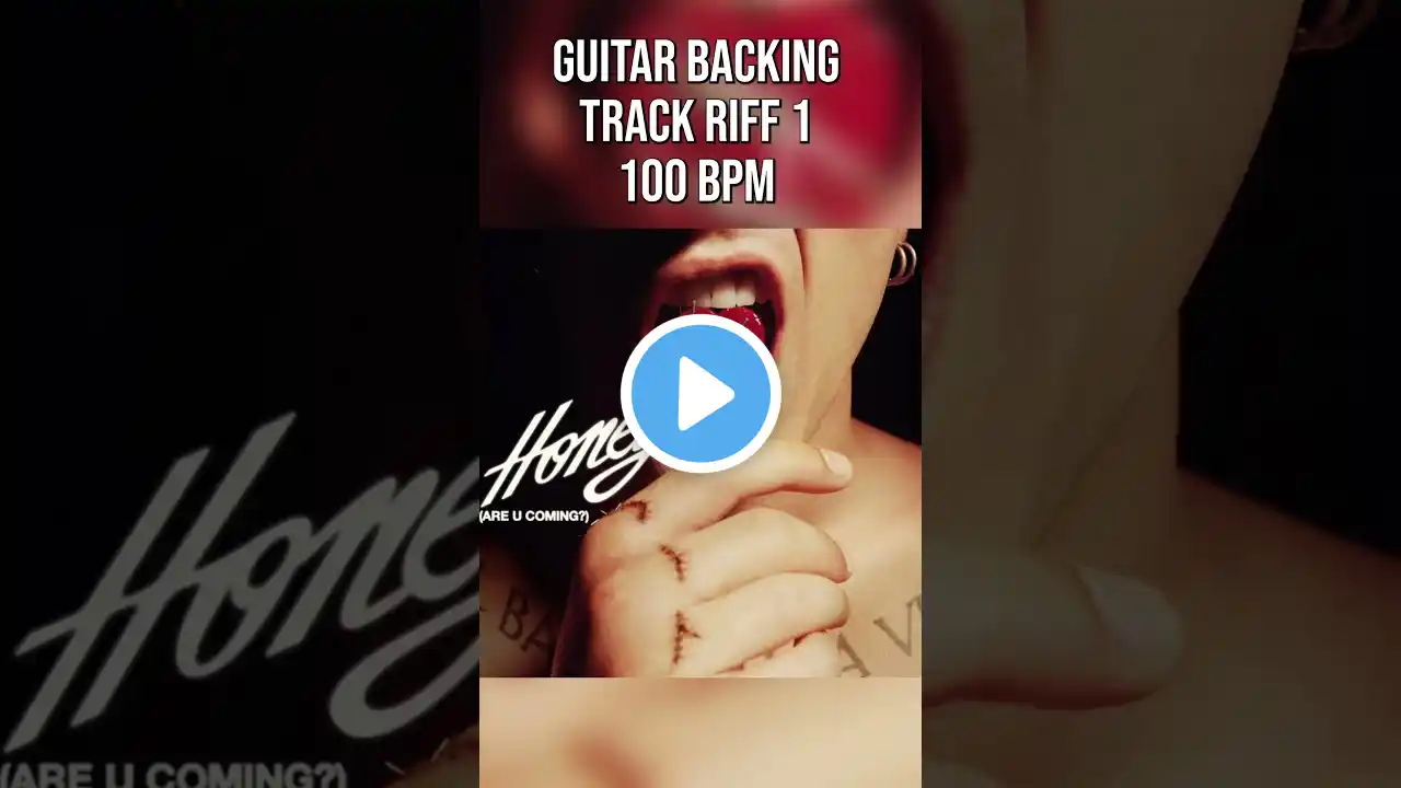 Måneskin HONEY (ARE U COMING?): loop guitar backing track riff 1 [100BPM] #maneskin