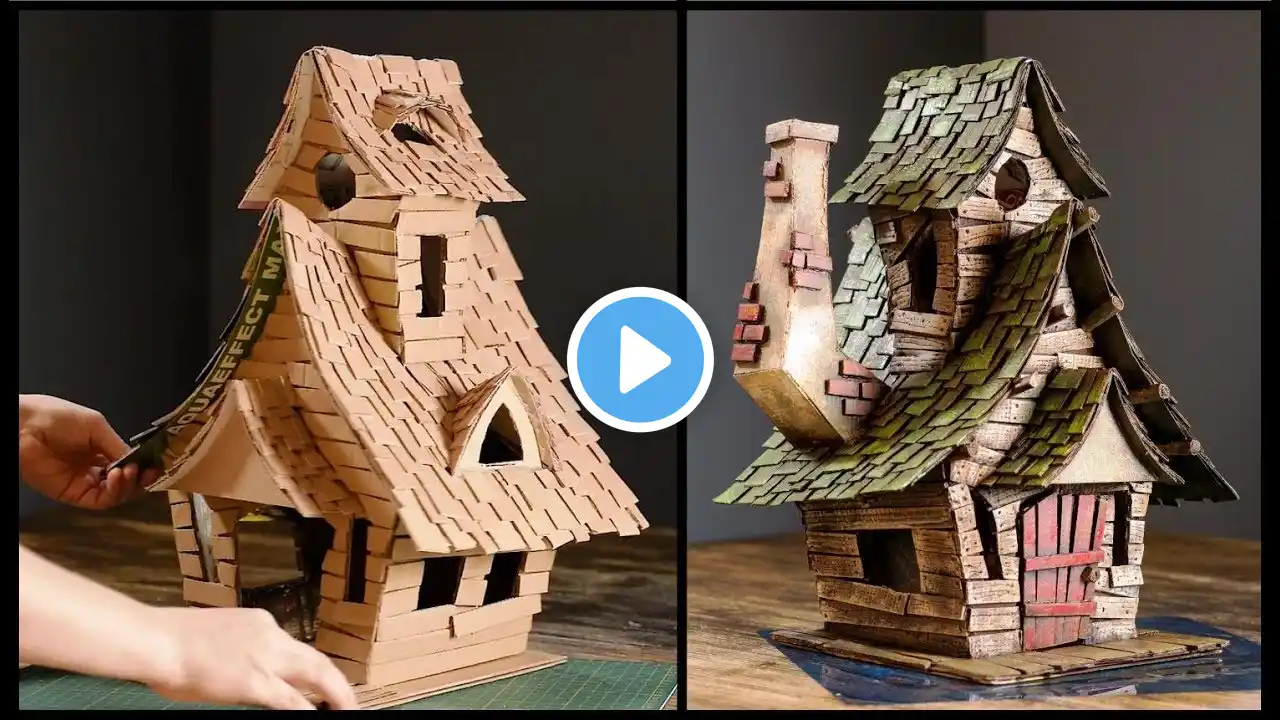 ❣DIY Witch House Using Cardboard❣