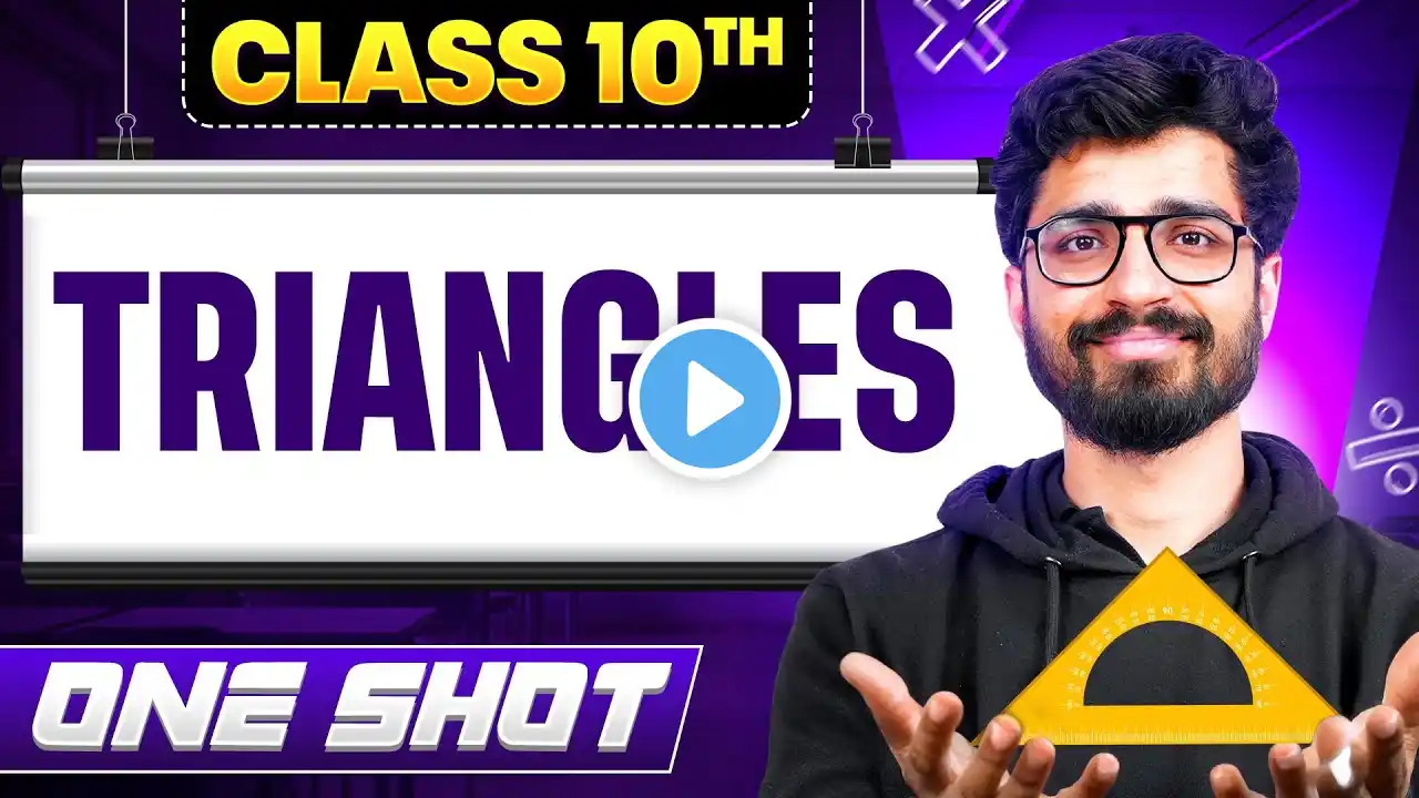 Complete Triangles in One Video by Ritik Sir || Chapter - 6 || Class 10 Maths