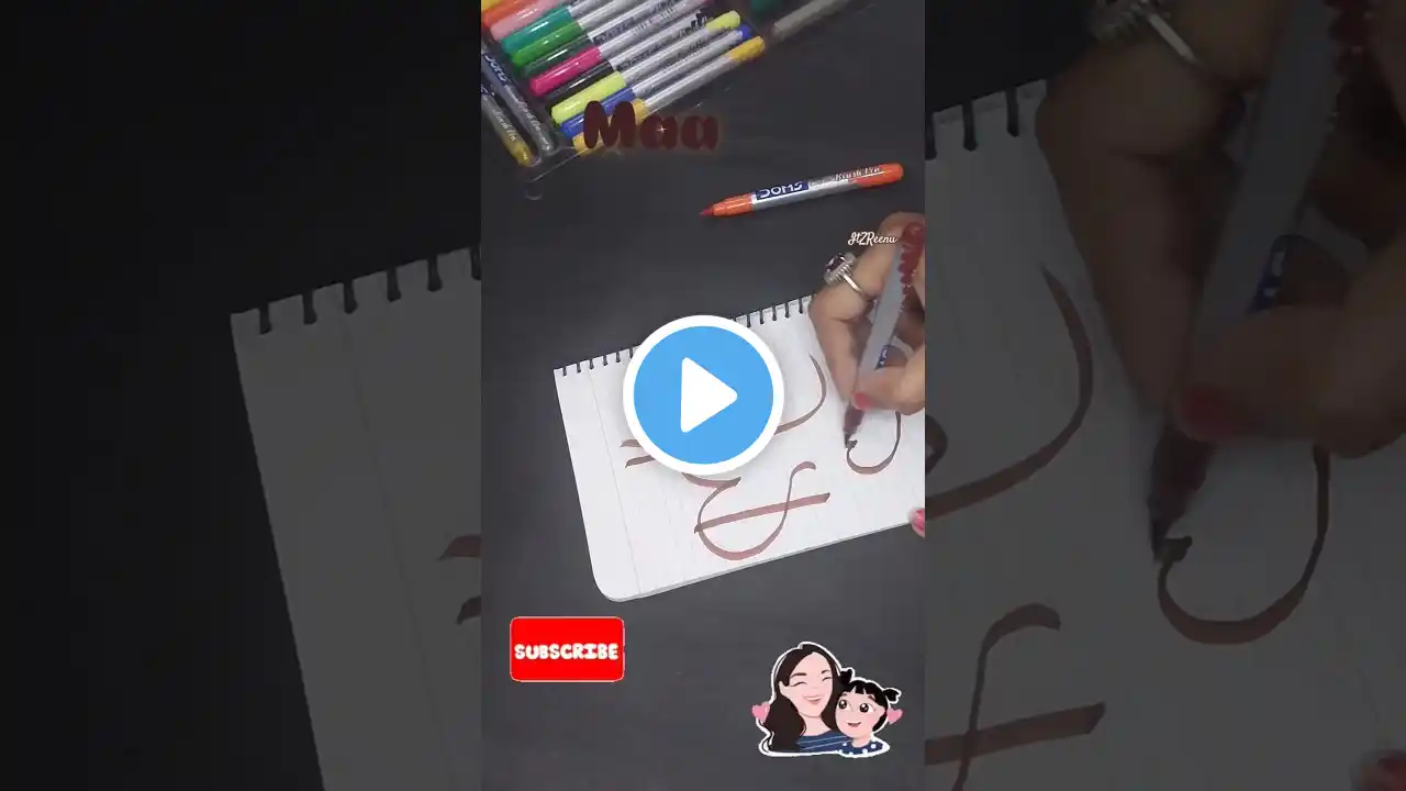 माँ❤️calligraphy ✍️ #maa #calligraphy #trending #reels #youtube #yt#mom #love #lovestatus #shorts