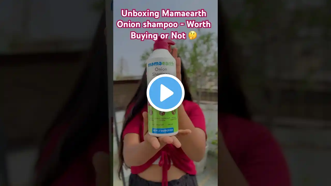 Mamaearth Onion Shampoo Review – Real or Hype? 🔍|| #haircare #shorts #youtubeshorts #mamaearth