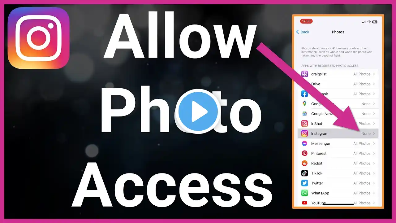 How To Allow Instagram Access To Photos